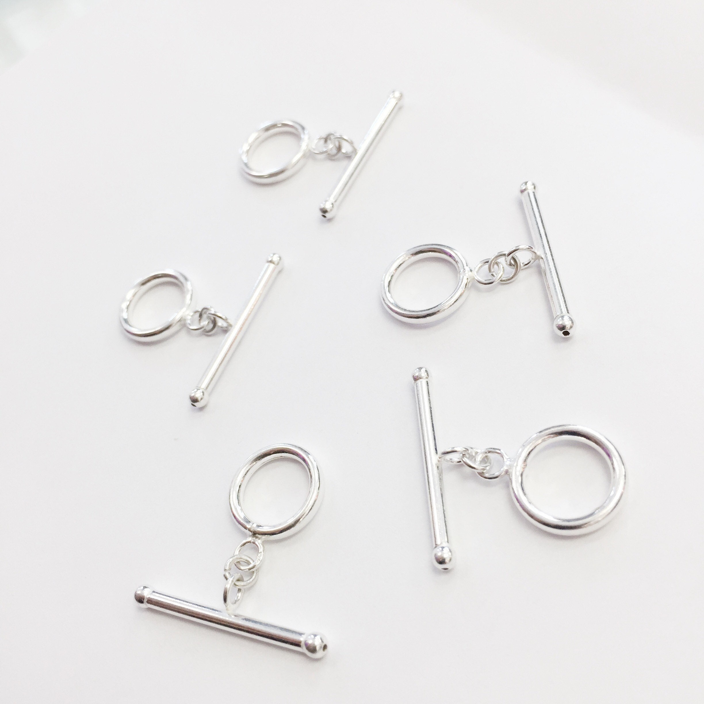Sterling silver toggle clasp deals