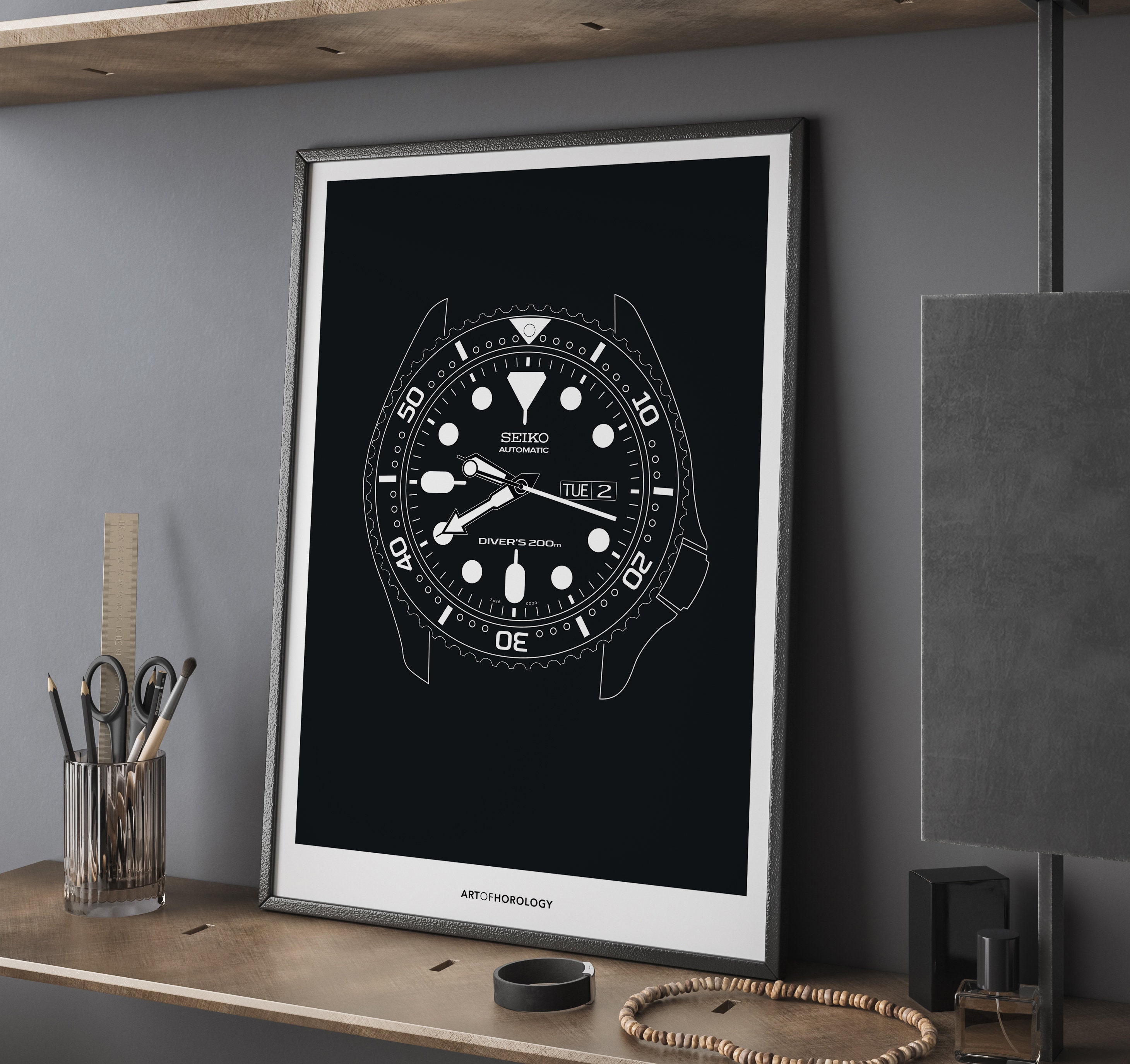 A2 Seiko SKX007 Print - Etsy UK