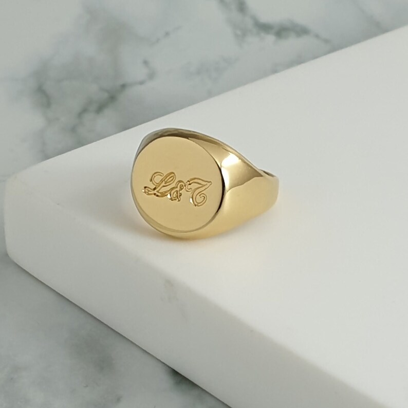 Men's Pinky Ring With Custom Engraving Ring for Etsy