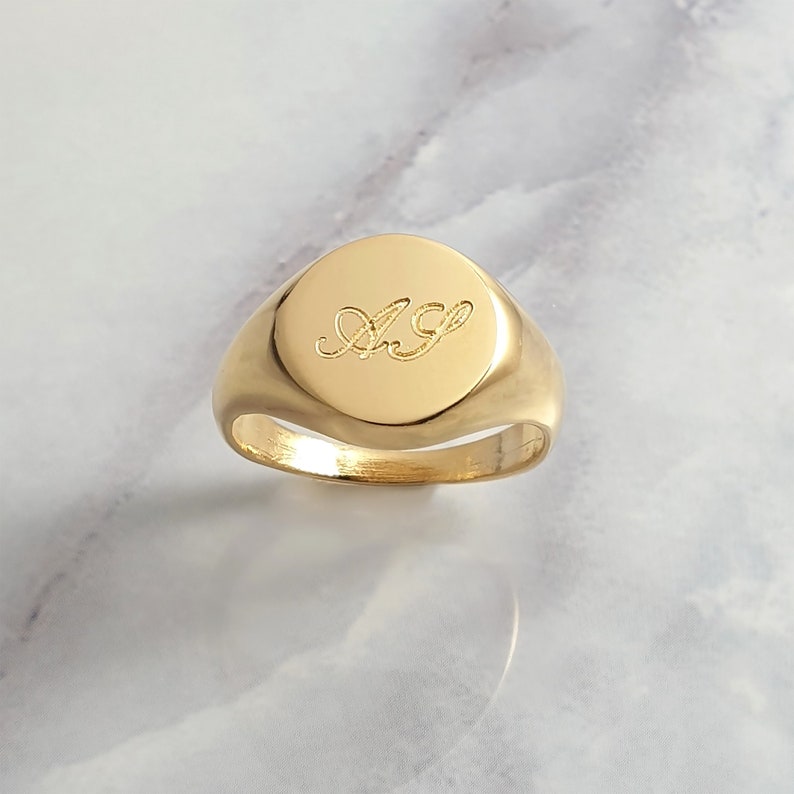 Men's Pinky Ring With Custom Engraving Ring for Etsy