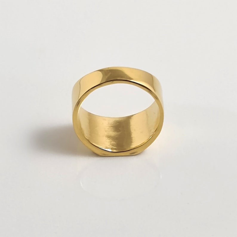 Men's Gold Pinky Ring Engraved With Initials Custom Etsy Canada