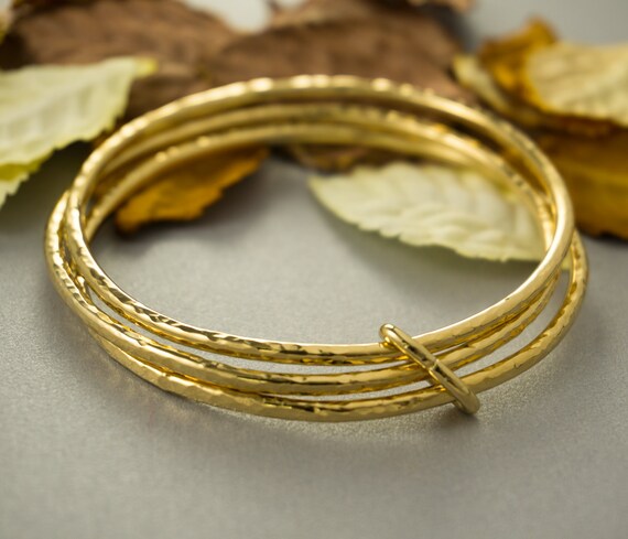 gold stacking bangles