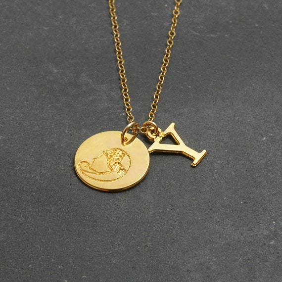 Customize a Round Charm with a Zodiac Sign Gifts for Everyone to Show Off Your Astrological Sign. Choice of Sterling Silver Chain Personalized Pick Your Sign Sterling Silver Necklace