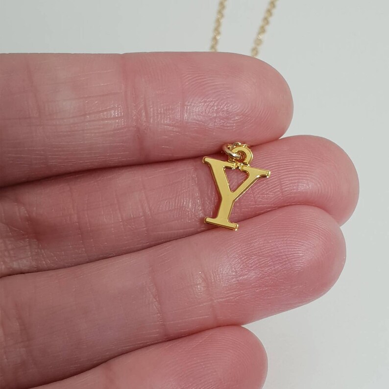 Initial Letter D Necklace for Women Minimalist Silver Etsy