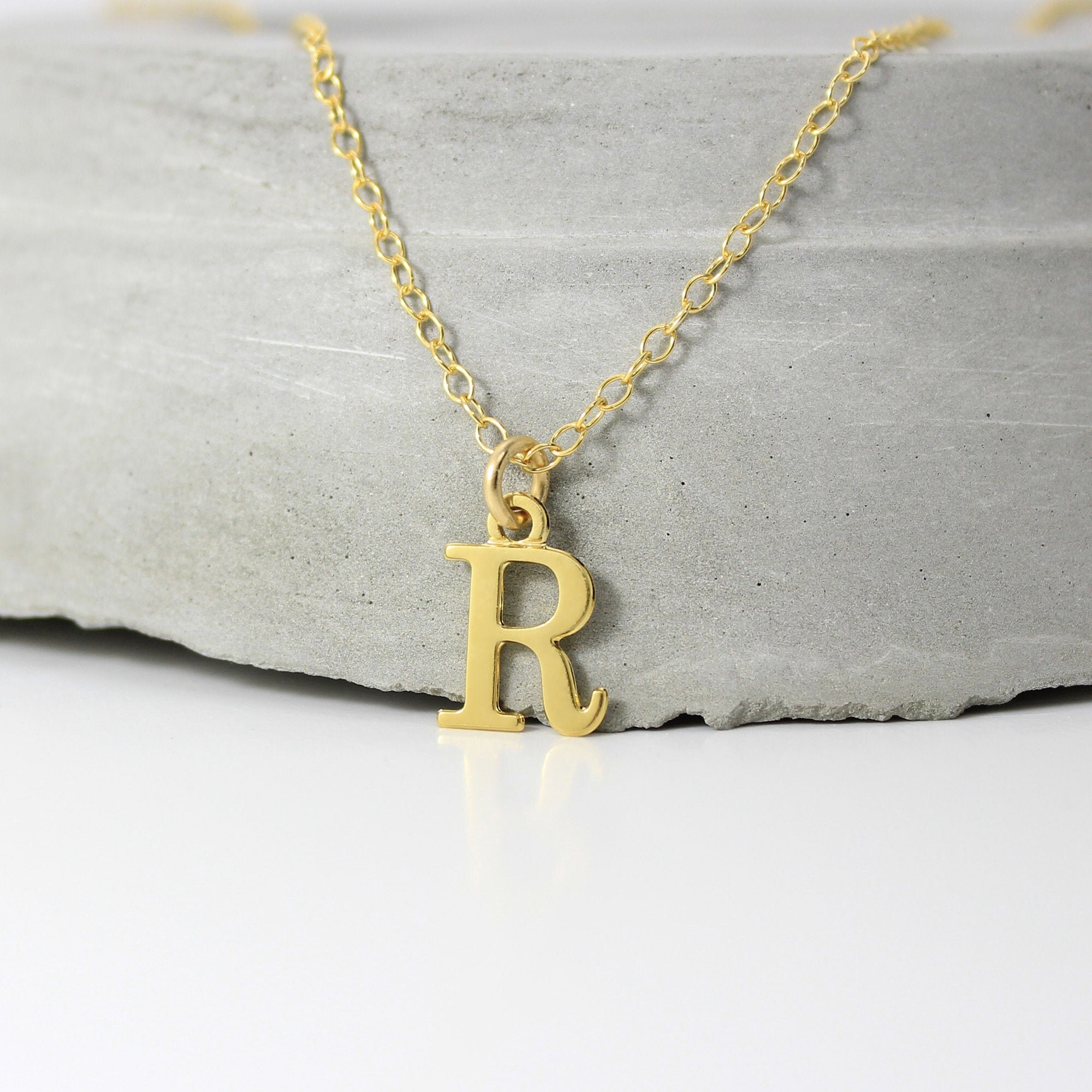 Letter R Necklace - Etsy Australia