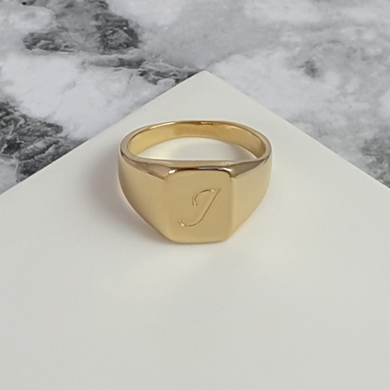 Anillo meñique de hombre anillo de sello personalizado para Etsy