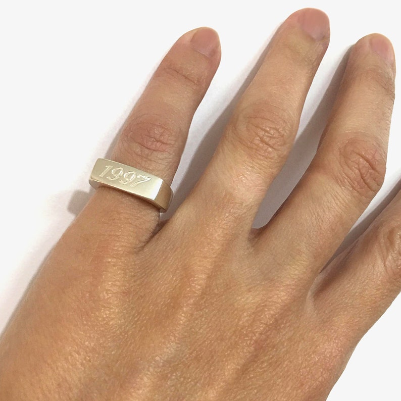 Pinky Ring for Men / Women Rose Gold Plated Ring Etsy