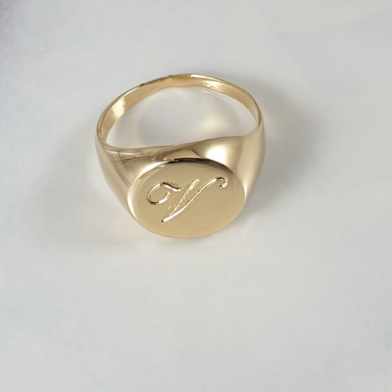 etsy gold signet ring