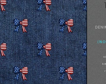 Motivo senza cuciture del 4 luglio: fiocchi patriottici, stelle e strisce degli Stati Uniti (download digitale, licenza commerciale)