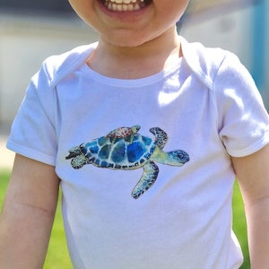 Sea Turtle PNG Design for DTF Transfers Heat Press, Printable Summer File Sublimation Digital Download, Clipart