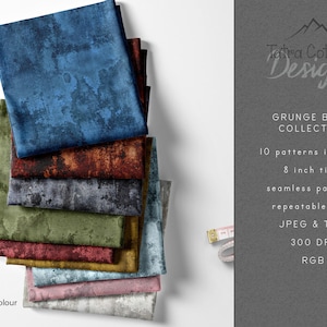 Grunge Seamless Pattern Bundle Set, Basic Texture Digital Seamless Pattern File Papers Sublimation, Digital Repeat, Commercial License Use