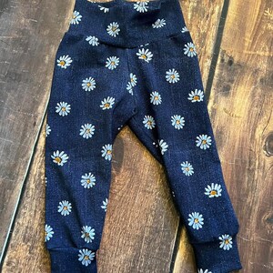 daisy denim seamless pattern faux, realistic jean effect