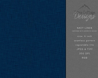 Navy Linen for Antarctic Seamless Pattern, Surface Pattern, Fabric Pattern, Digital Download 300 dpi, Commercial Licence, Non-Exclusive,