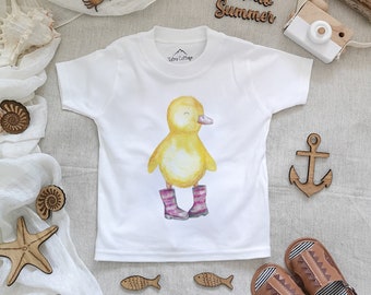 Buddy Duck in Pink Wellies PNG file for Iron on Transfers, Sublimation Printing, Panel Clipart Digital Printable Design Graphic, Download