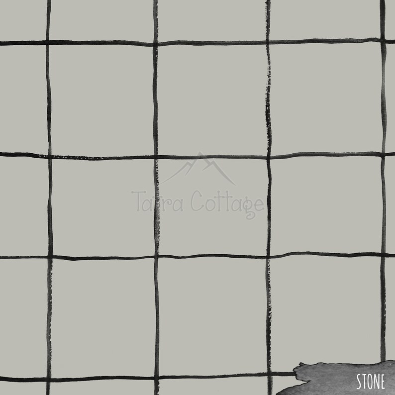 May include: A gray background with a black grid pattern. The word "STONE" is written in black at the bottom right corner of the image.