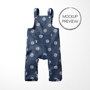 daisy denim seamless pattern design print floral jeans