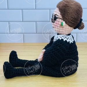 Pattern Ruth Bader Ginsburg Crochet Doll PDF Instand Download image 3