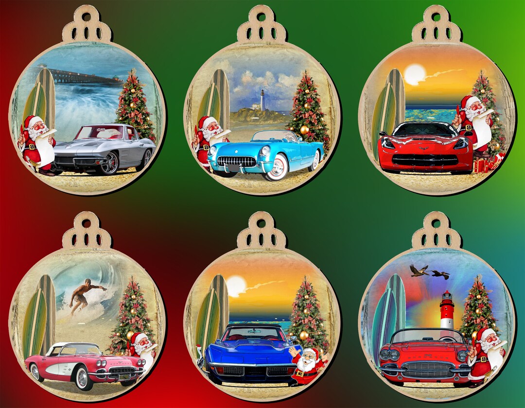 C7 corvette christmas ornaments