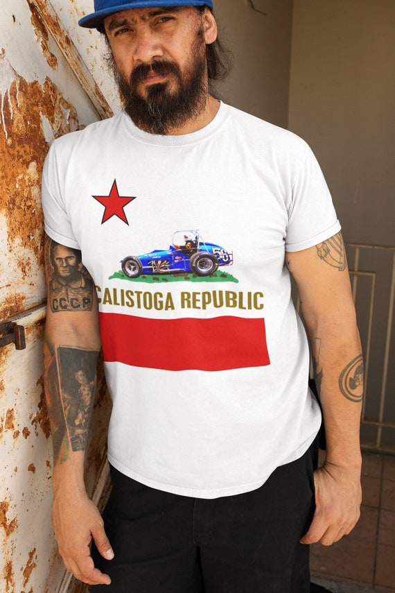 California Star Flag Raglan Tee California Star Flag Raglan Tee