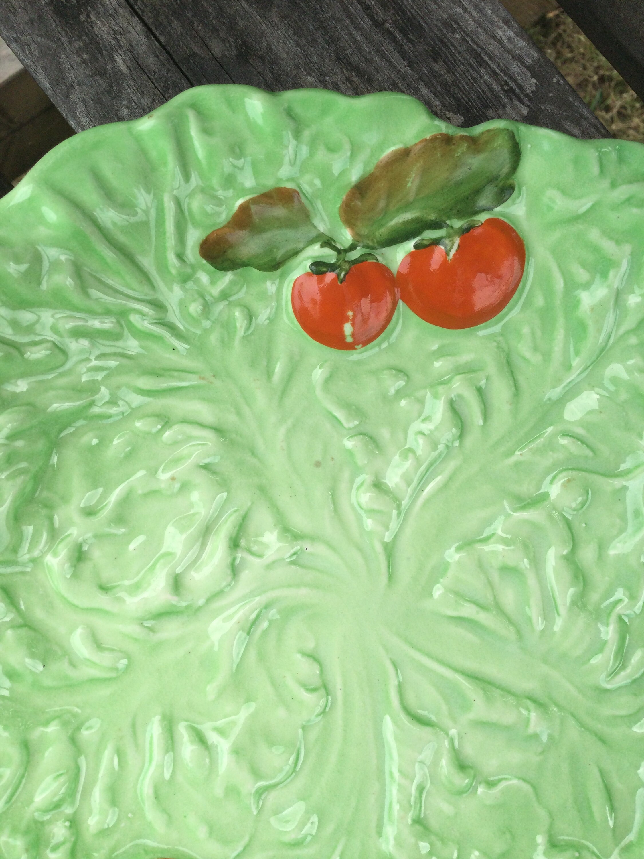Carlton Ware Lettuce leaf Tomatoes dish Vintage ArtDeco Etsy