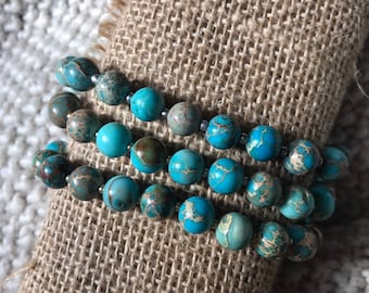 Blue Imperial Jasper Bracelet