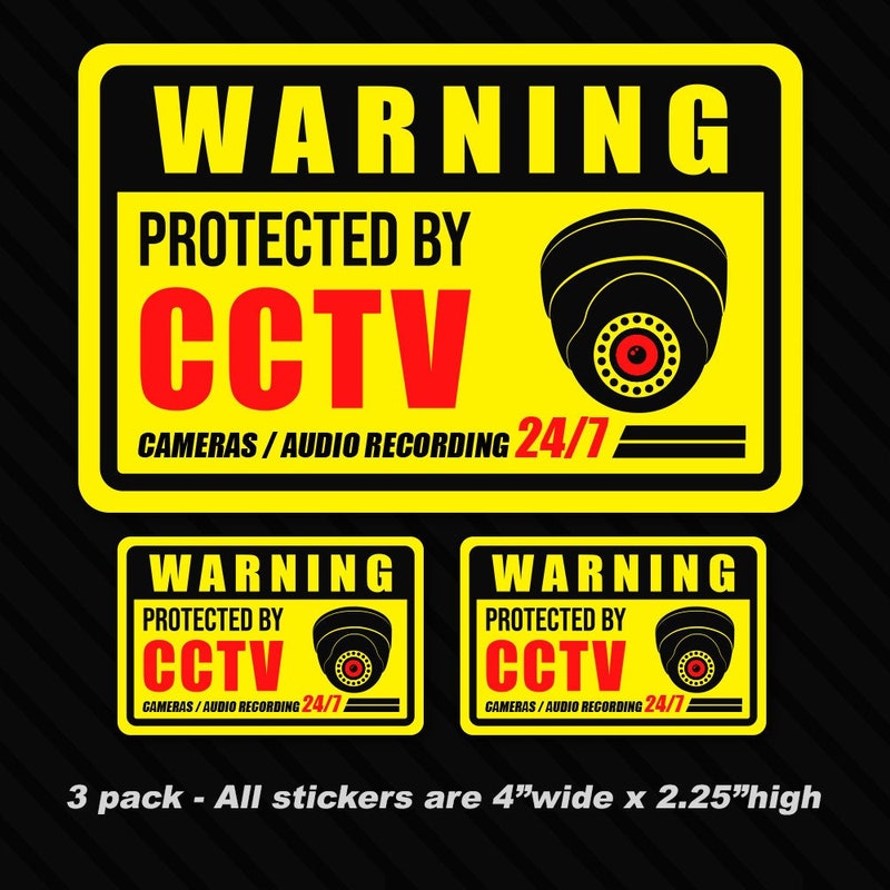 Cctv Label - Etsy