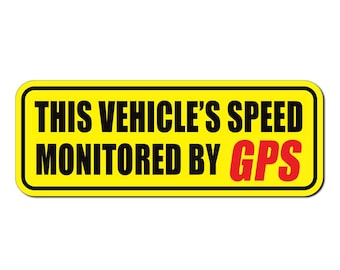 Etiqueta adhesiva para vehículos con control de velocidad GPS, advertencia para camiones/automóviles