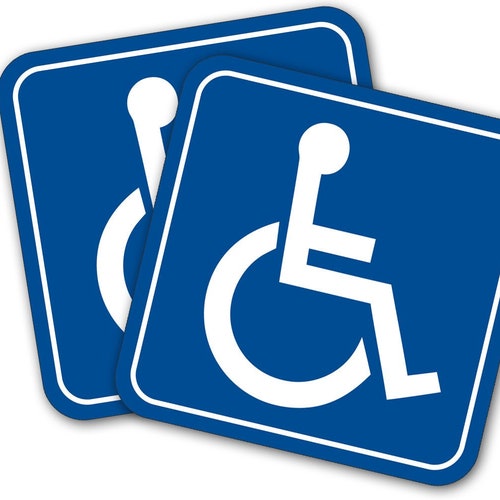 Handicap Stickers 5-Pack Handicap Symbol Stickers – Disabled Wheelchair Decals (4-inch, Vinyl, Glossy) Wheelchair Decor - Foto 11