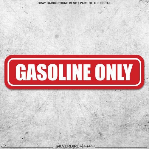 Gasoline Only Sticker Tank Fuel Door Vinyl Laminate Label Etsy