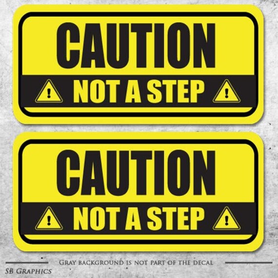 WATCH YOUR STEP" Black And Yellow Chevron Hazard Anti Slip Sticker - Foto 6