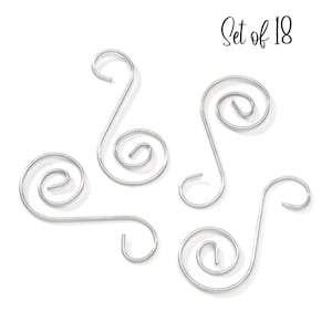 Christmas Ornament Hooks Ornament Hangers Decorative Hooks Set of 18 Ready to Ship