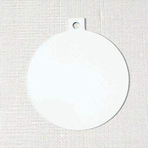 Sublimation Blanks, METAL Ornaments, Aluminum, Round, Christmas Tree Ornaments, Sublimation Ornaments, Double Sided