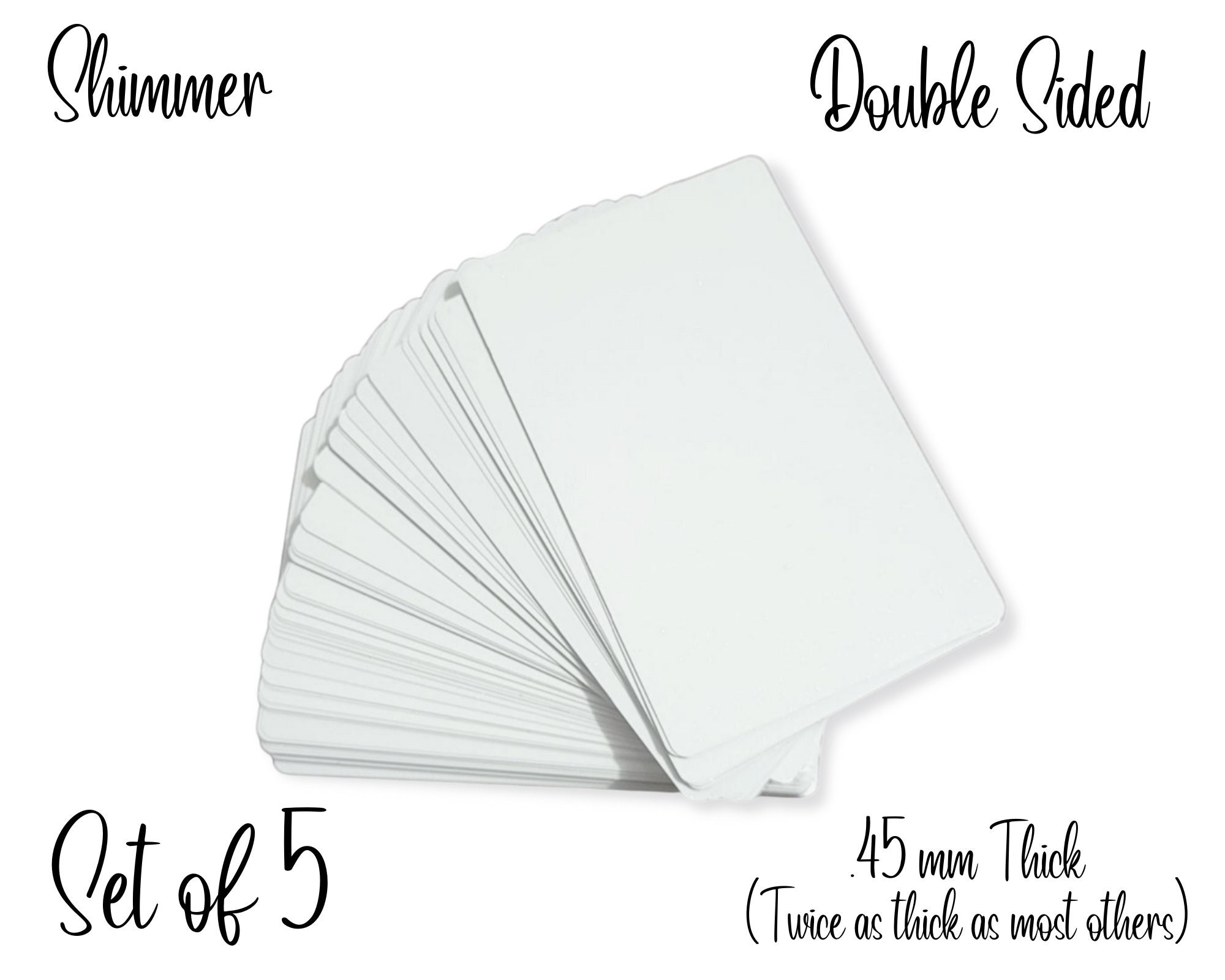 Wholesale RubySub Printable Sublimation Aluminum Business Cards Sublimation  Metal Business Card Blank From m.