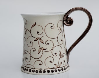 Coffee mug,  Tea mug, Ceramics and Pottery, Unique  Mug, Handmade mug, Housewarming gift, Pottery tea mug, Romantic mugs, Wedding gift,
