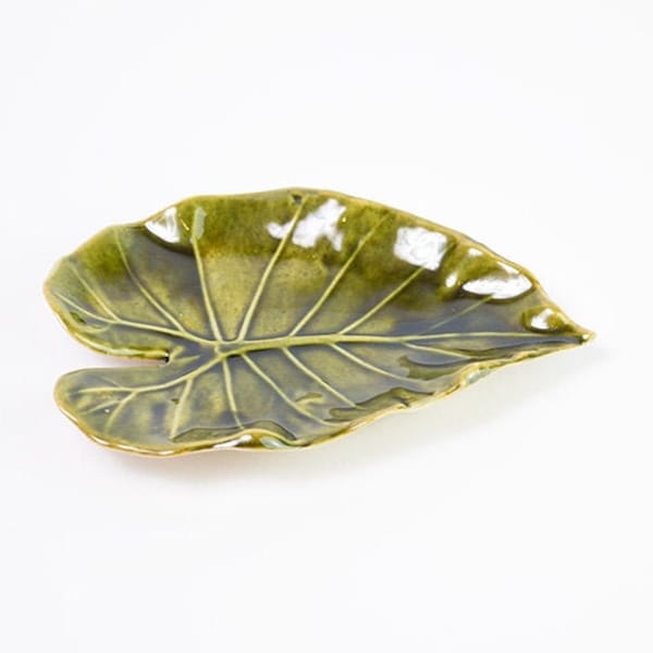 Soap dish, Ceramic Bowl, Ceramic Leaf, Handbuilding Techniques, Gift, Ceramic dish, Bathroom Decor, Green Soap Dish, Ceramics and Pottery