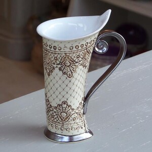 Ceramic Mug, Tea Mug,Handbuilding, Ceramics and pottery, Ceramic cup, Tea cup, Coffee cup, Coffee mug, Handmade mug, Unique mug, image 2