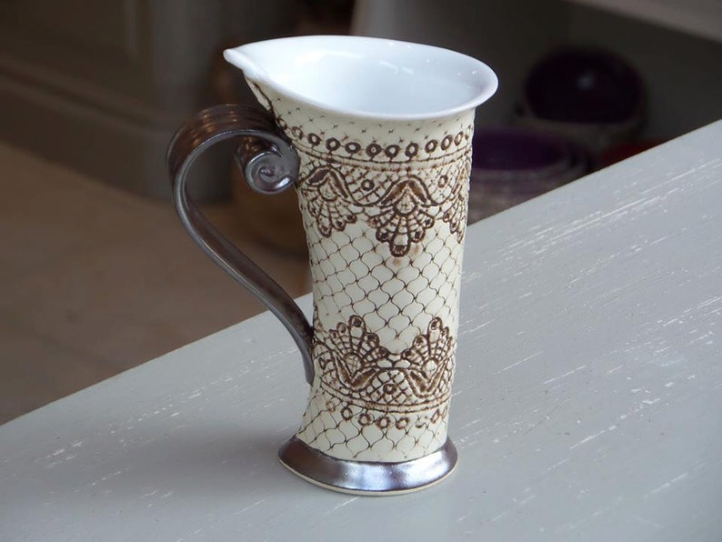 Ceramic Mug, Tea Mug,Handbuilding, Ceramics and pottery, Ceramic cup, Tea cup, Coffee cup, Coffee mug, Handmade mug, Unique mug, image 3