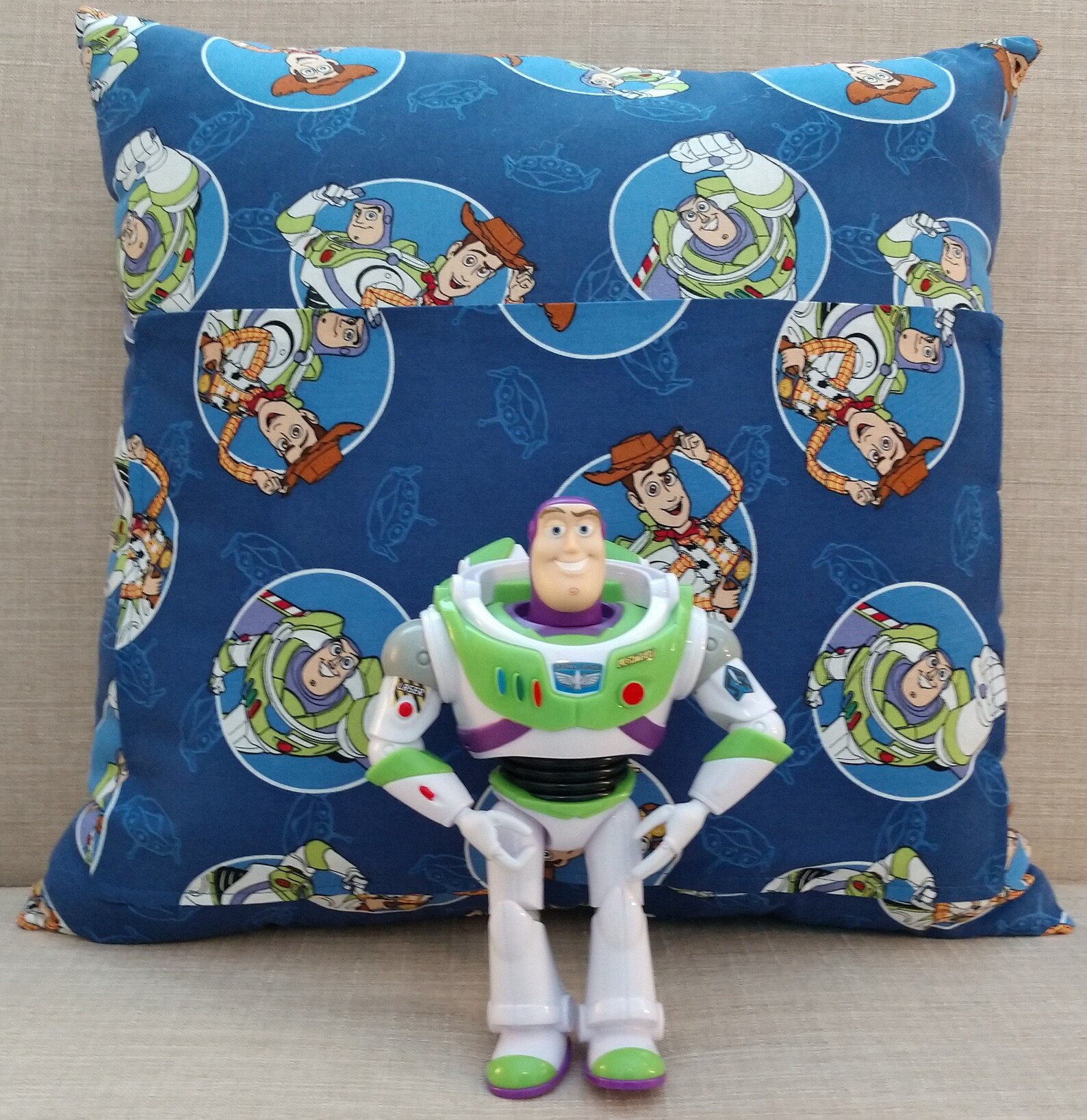 Toy Story Companion Pocket Pillow with Buzz Lightyear doll Etsy