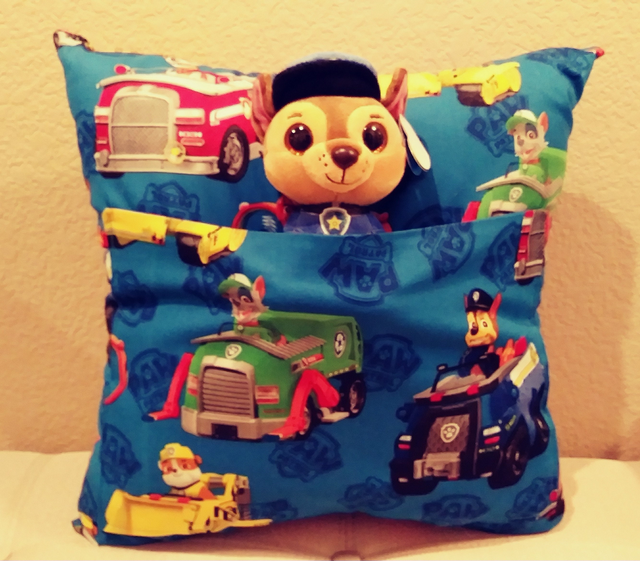 paw patrol pillow and throw set