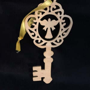 key ornament, nativity ornament, handmade ornament, christmas ornament, woodworking, handmade, christmas, DavesSawdustFactory