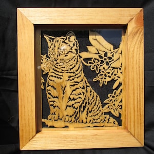3 pc set, cats, kittens, gift for cat lover, home decor, handmade, art, woodworking, scroll saw, DavesSawdustFactory