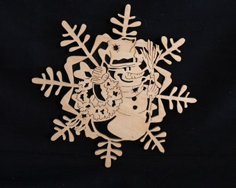 snowman, scroll saw