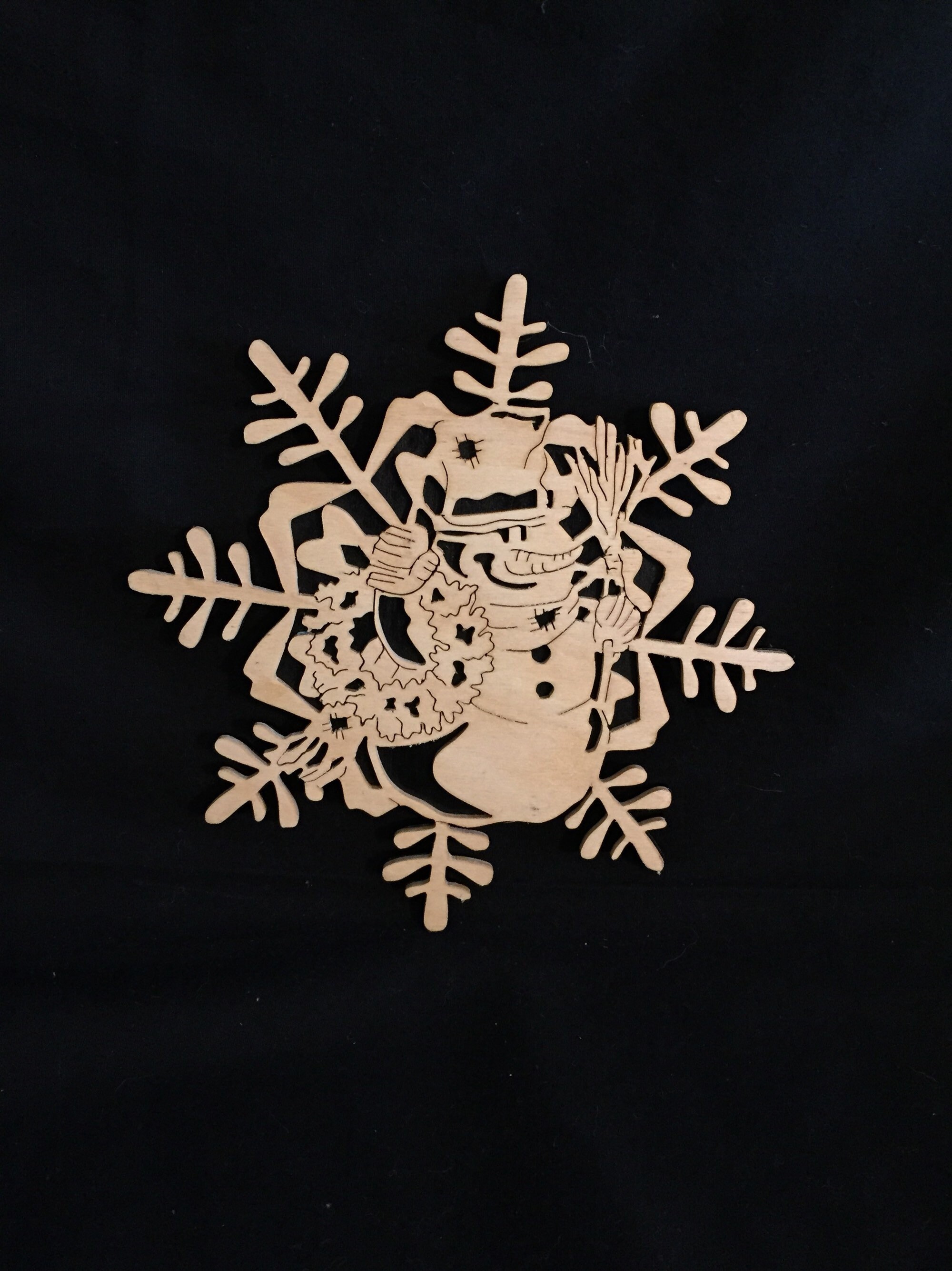 Snowman Scroll Saw Etsy