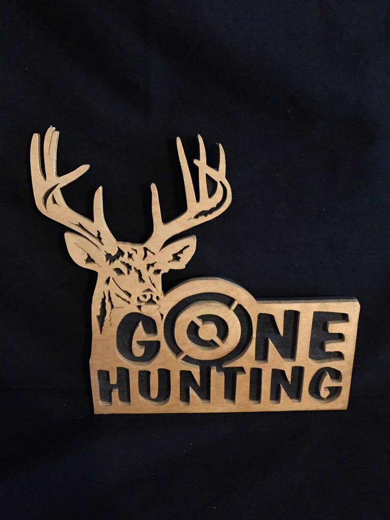 Hunting sign scroll saw woodworking Etsy
