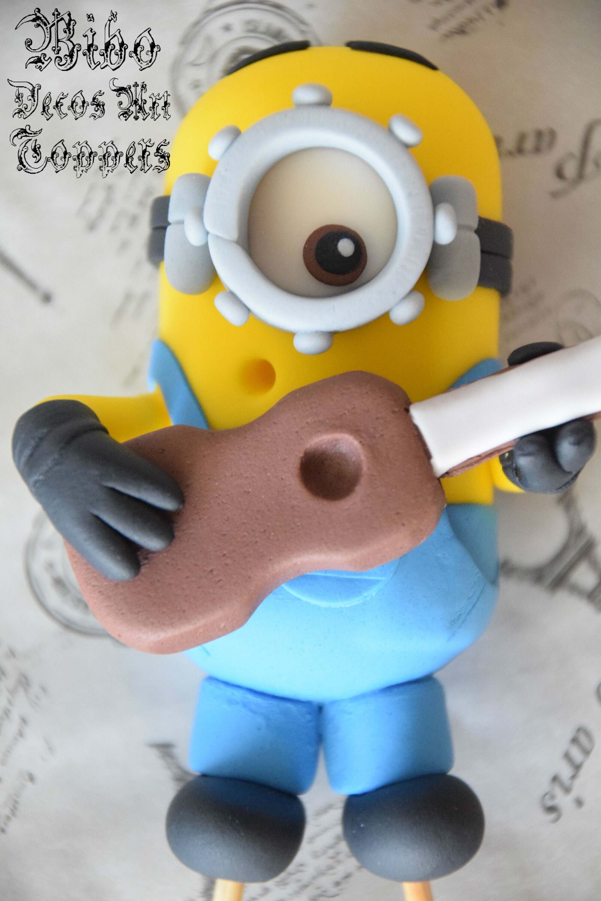 Edible 3D Minion Fondant Cake Topper Birthday Cake Topper Etsy Australia