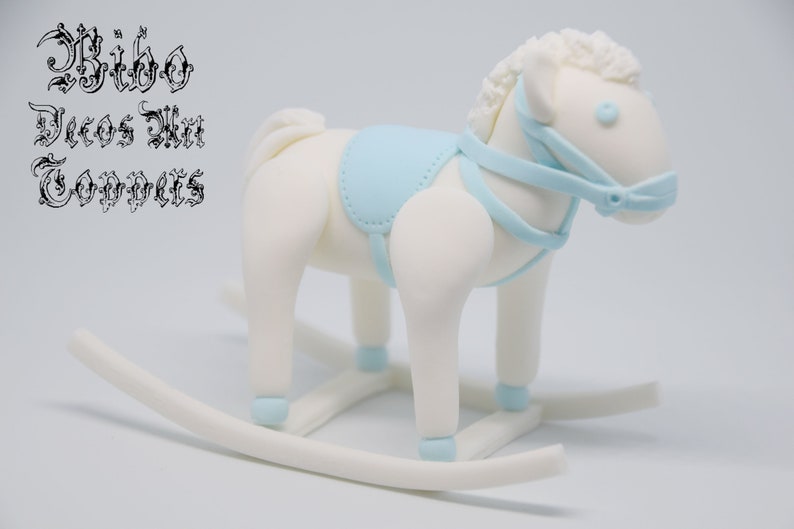 Edible 3D Rocking Horse Cake Decoration Fondant Topper Etsy