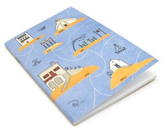 Cyclades notebook / Illustrated cover / Blank pages