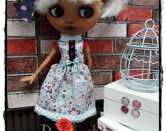 Party Summer Dress (blue ribbon)