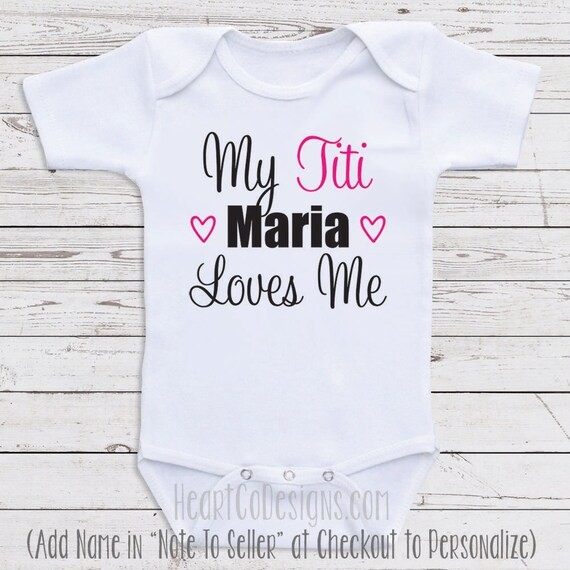 Titi Ropa De Bebe Mi Titi Me Ama Personalizado Etsy
