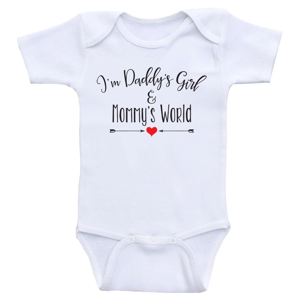 Daddys girl mommys world onesie sales